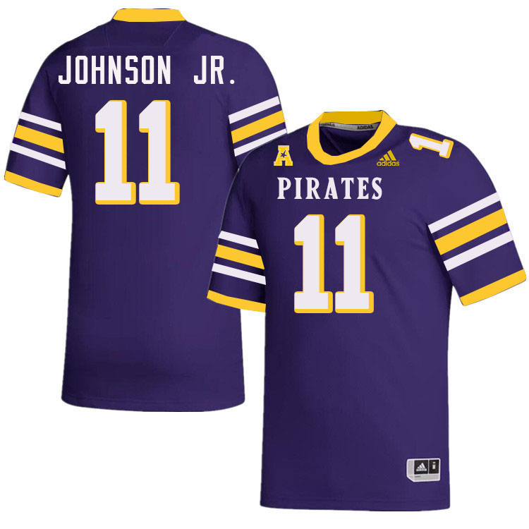 East Carolina Pirates #11 DJ Johnson Jr. College Football Jerseys,Uniforms-Alternate Purple